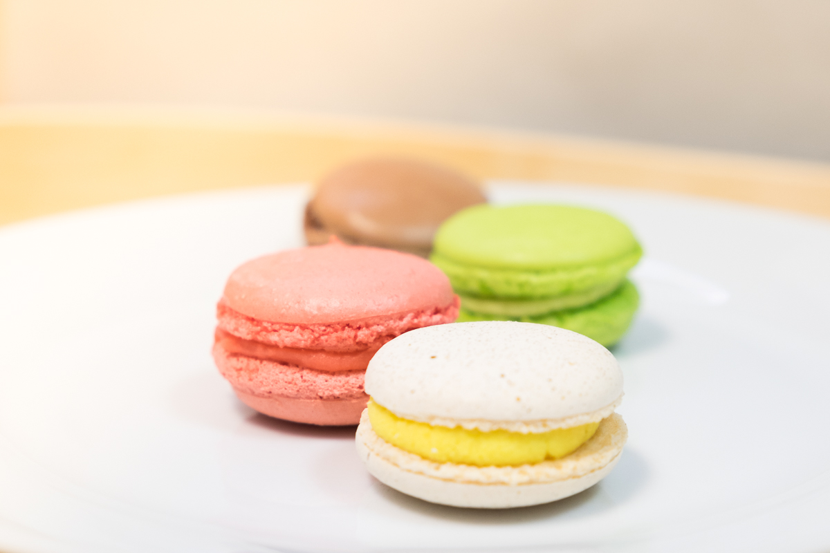 French macarons close-up